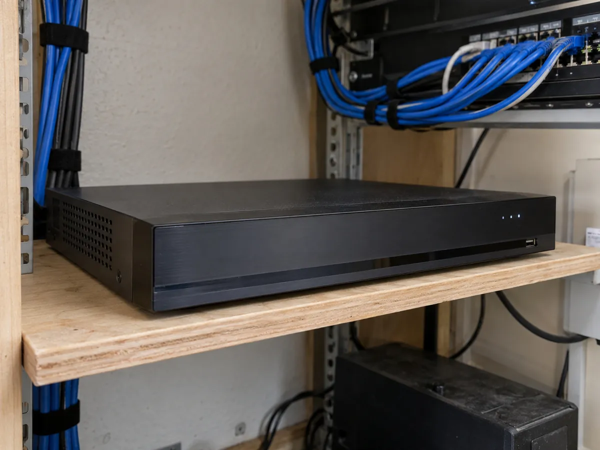 Network video recorder with hard drives