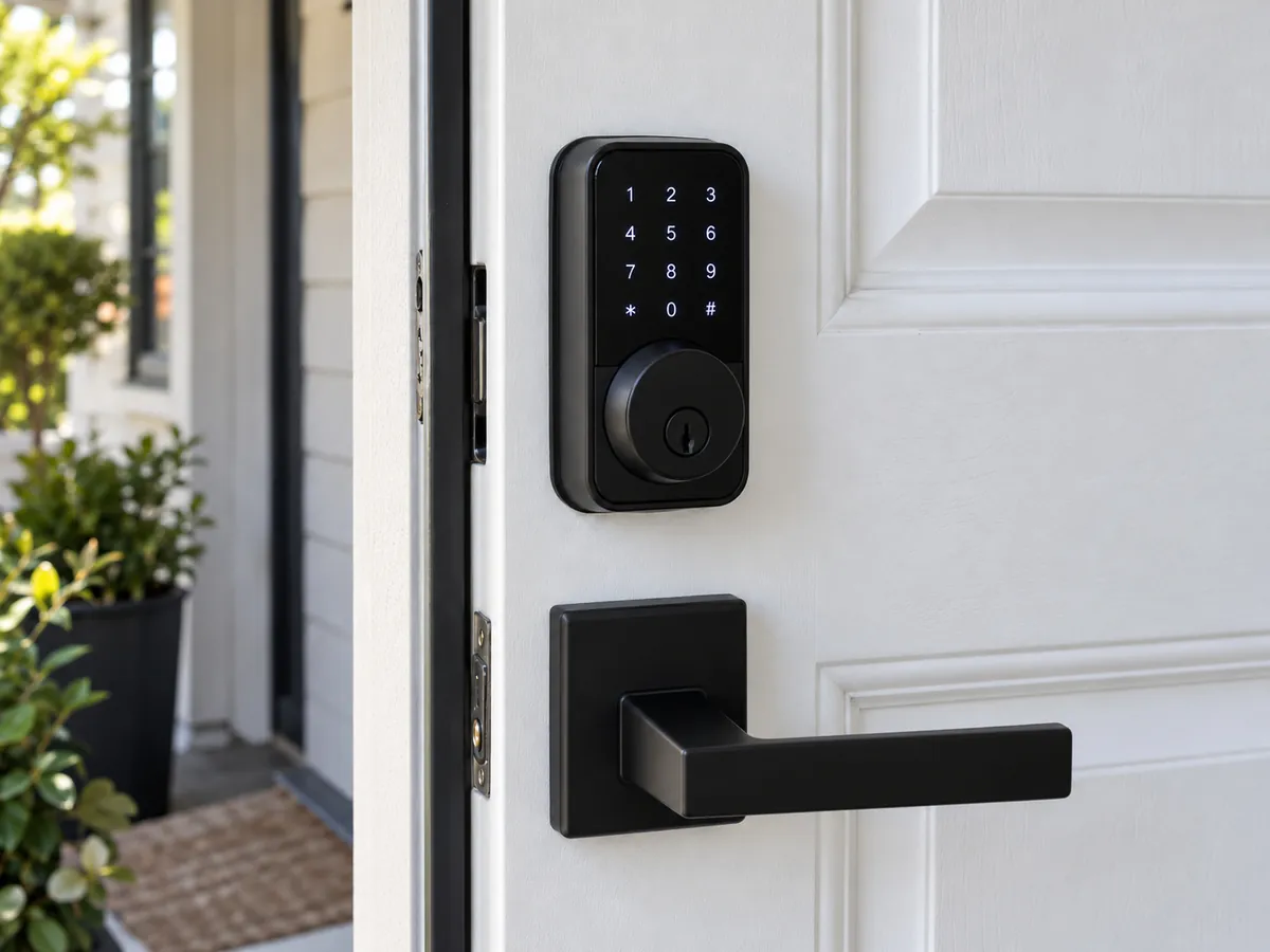 Smart deadbolt with a touchscreen keypad